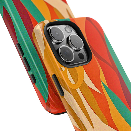 Abstract Autumn Leaves Tough Phone Case | Aesthetic