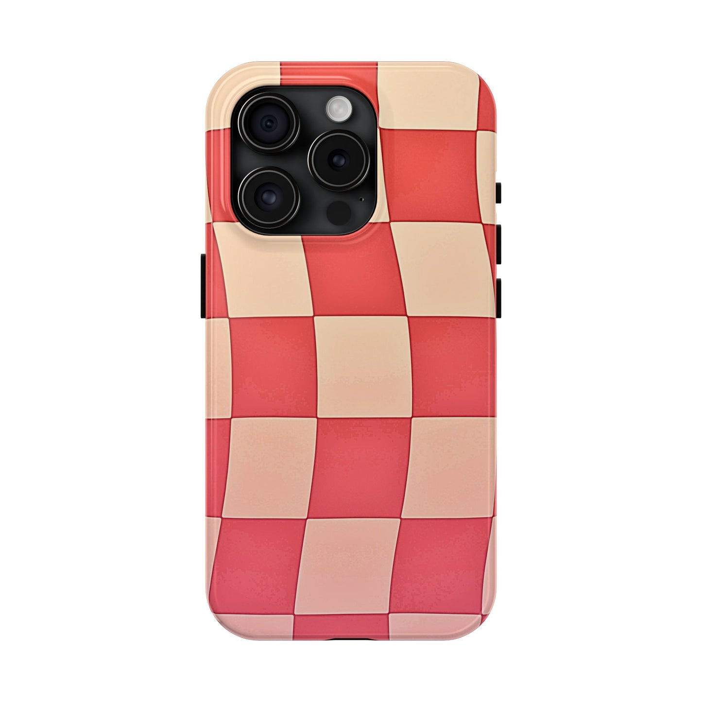 Preppy Checkered Pink Tough Phone Case | Aesthetic