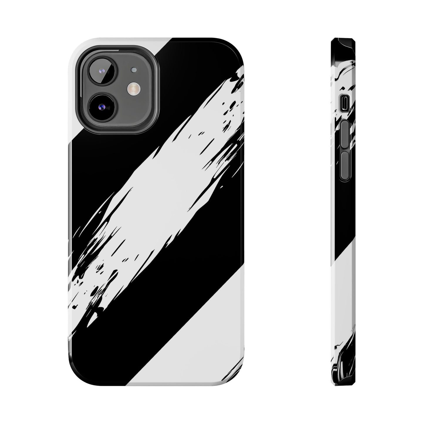 Funda/cubierta resistente para teléfono con rayas diagonales en blanco roto | Estética