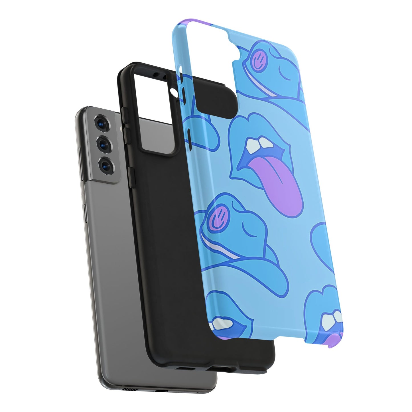 Preppy Cowboy Hat & Hot Lips Pattern (Version 2) Tough Phone Case | Aesthetic