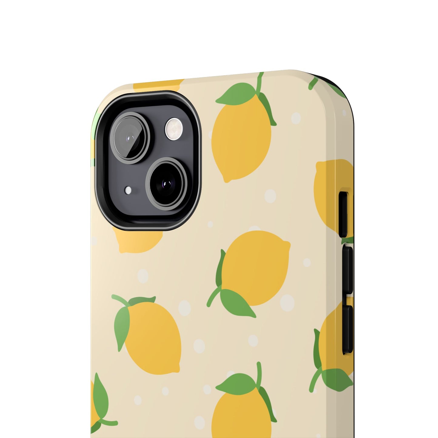 Cute Aesthetic Lemon Pattern Citrus Design Tough Phone Case | Food
