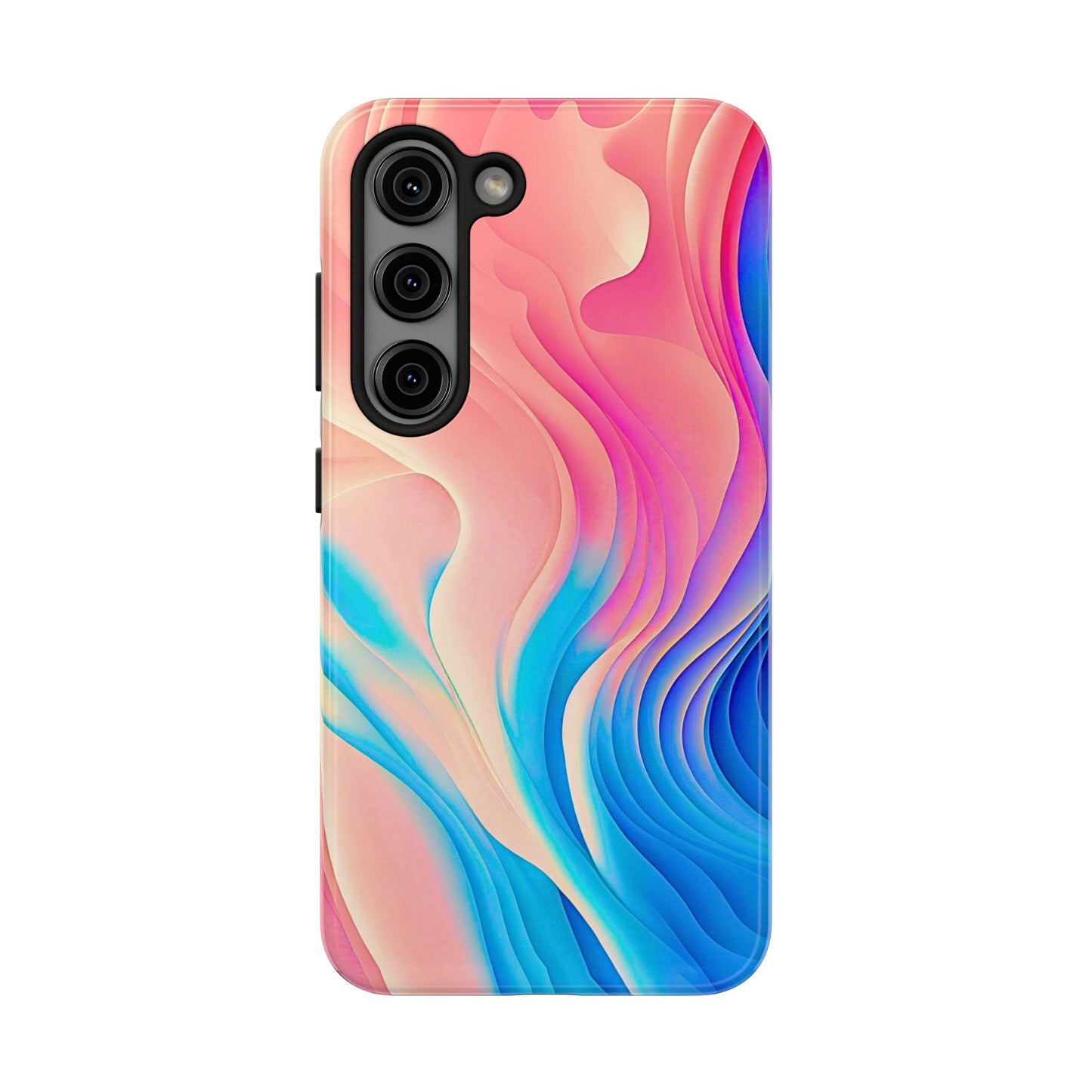 Abstract Pastel Waves Tough Phone Case | Aesthetic