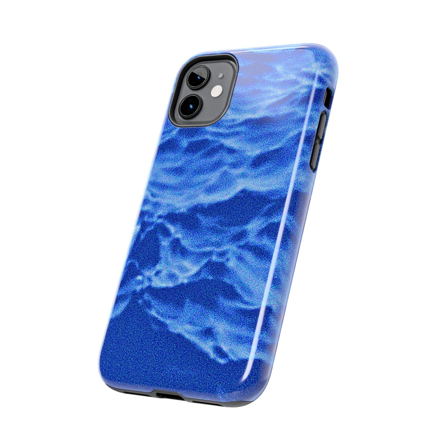 Blurred Ocean Waves Dark Blue Tough Phone Case | Aesthetic