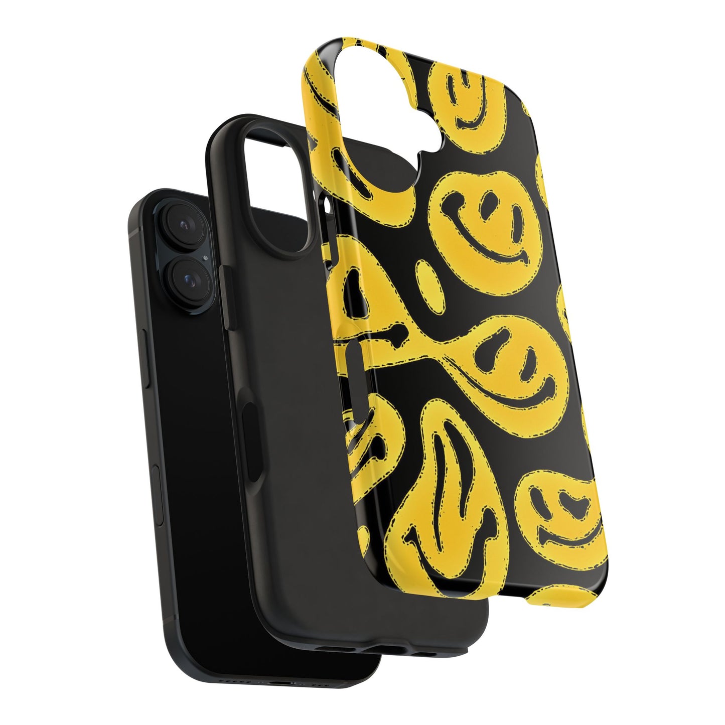 Colorful Trippy Smiley Face (Version 1) Tough Phone Case | Aesthetic