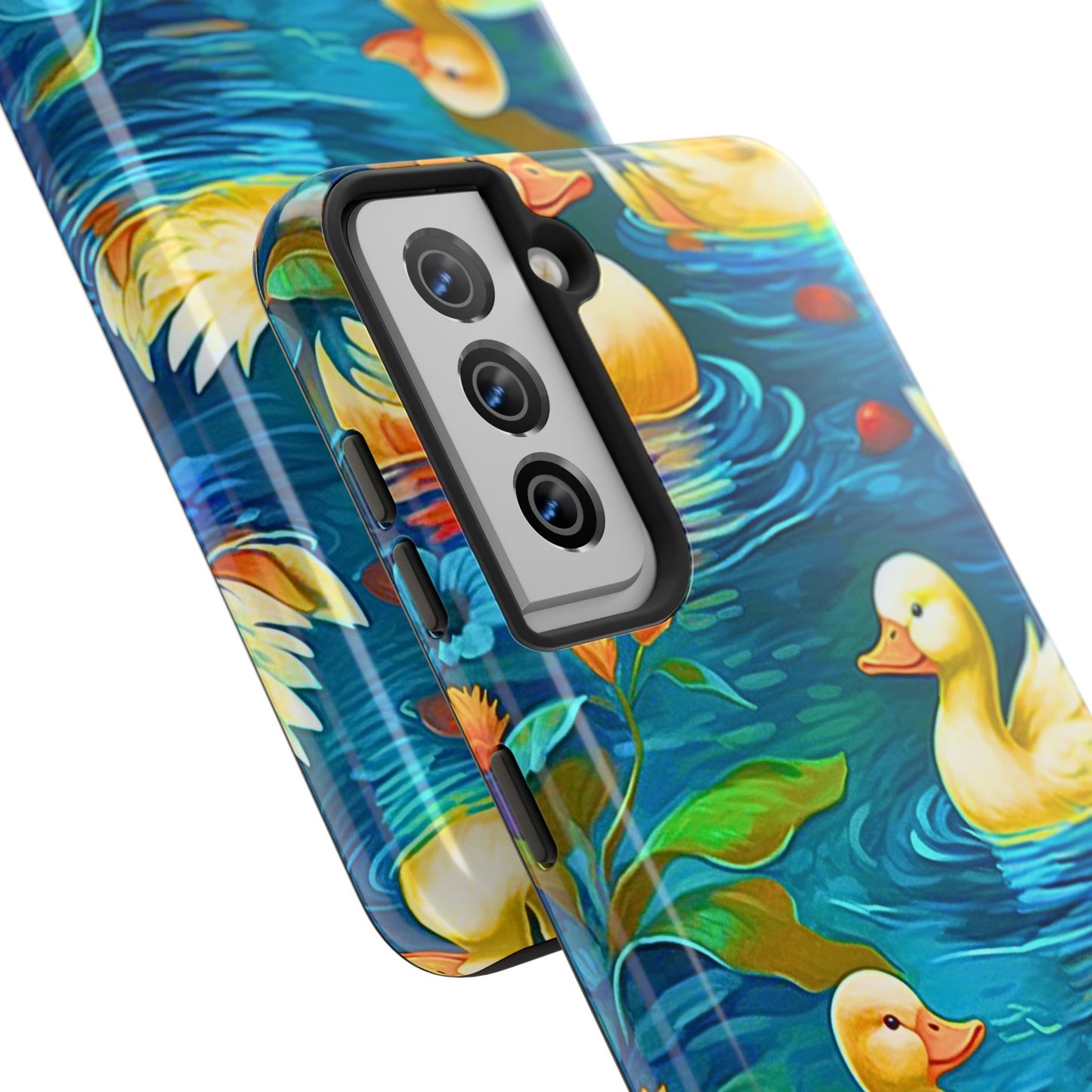 Ducks in the Pond Pattern Style Tough Phone Case | Animals