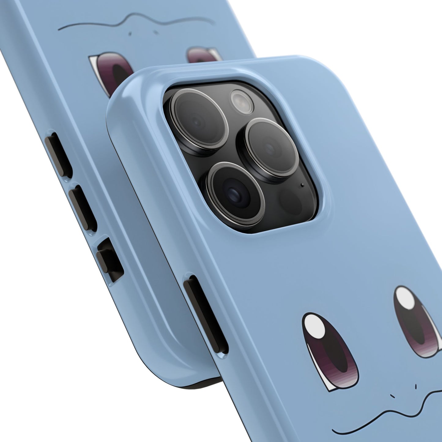 Blue Turtle Simple Blue Smile Tough Phone Case | Anime