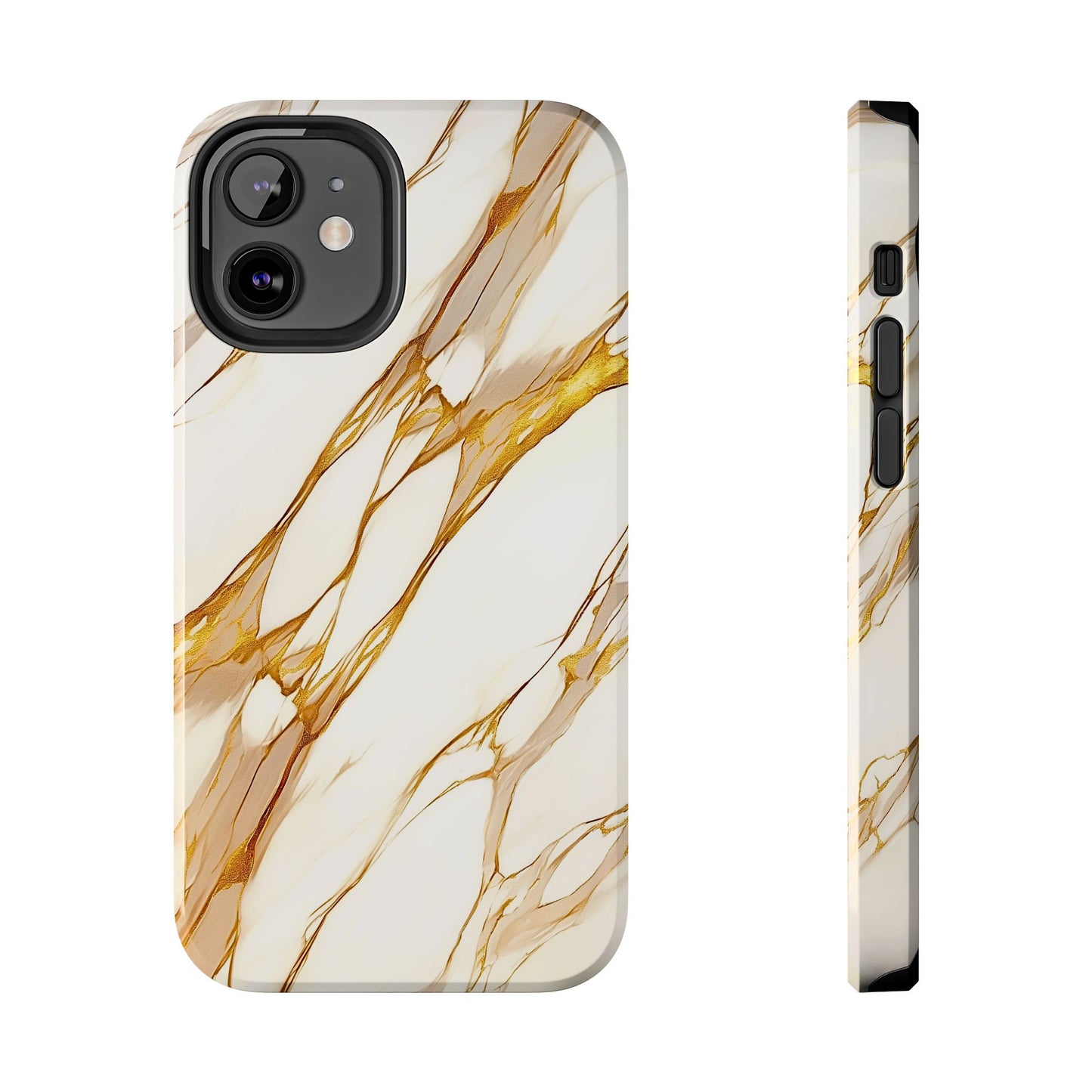 Luxury Marble Gold Vein Texture Pattern Style Tough Phone Case/Cover | Aesthetic