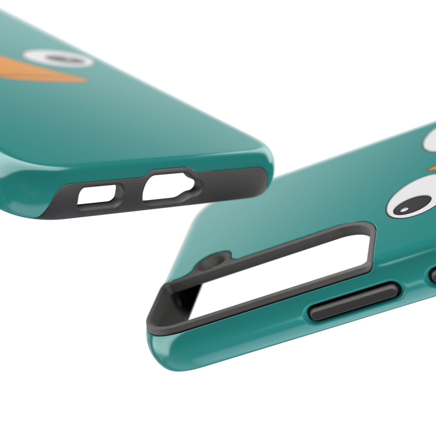 Phineas and Ferb Perry Platypus Eyes Teal Expression Tough Phone Case | Cartoon