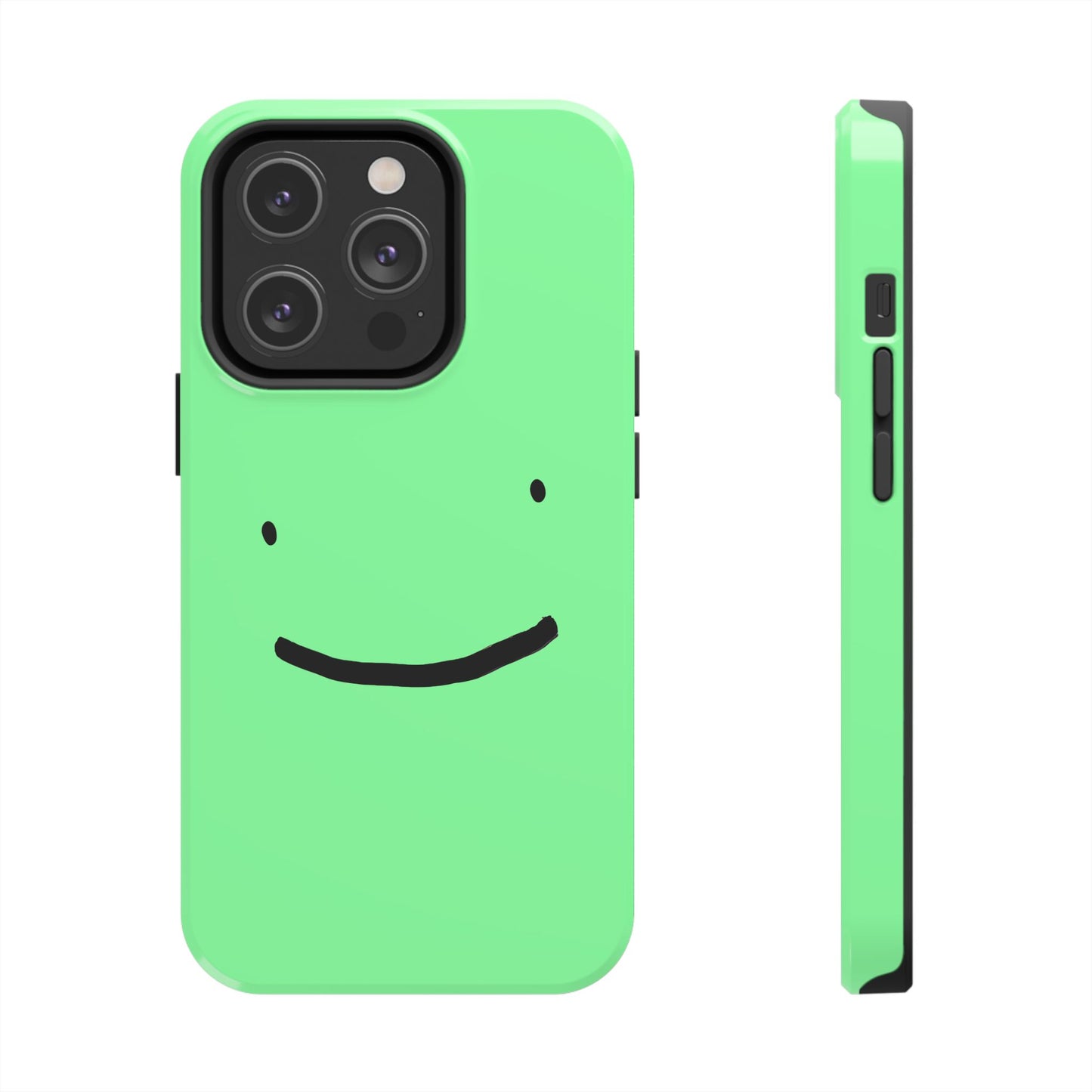 Simple Smile Green Face Tough Phone Case | Other