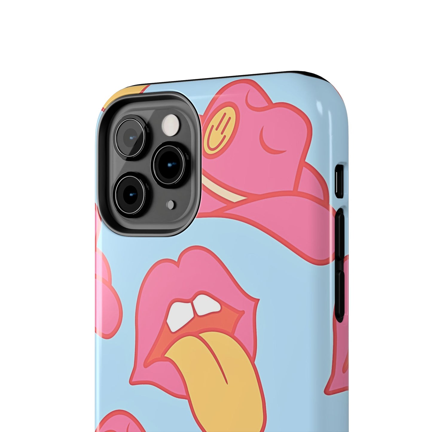 Preppy Cowboy Hat & Hot Lips Pattern (Version 1) Tough Phone Case | Aesthetic