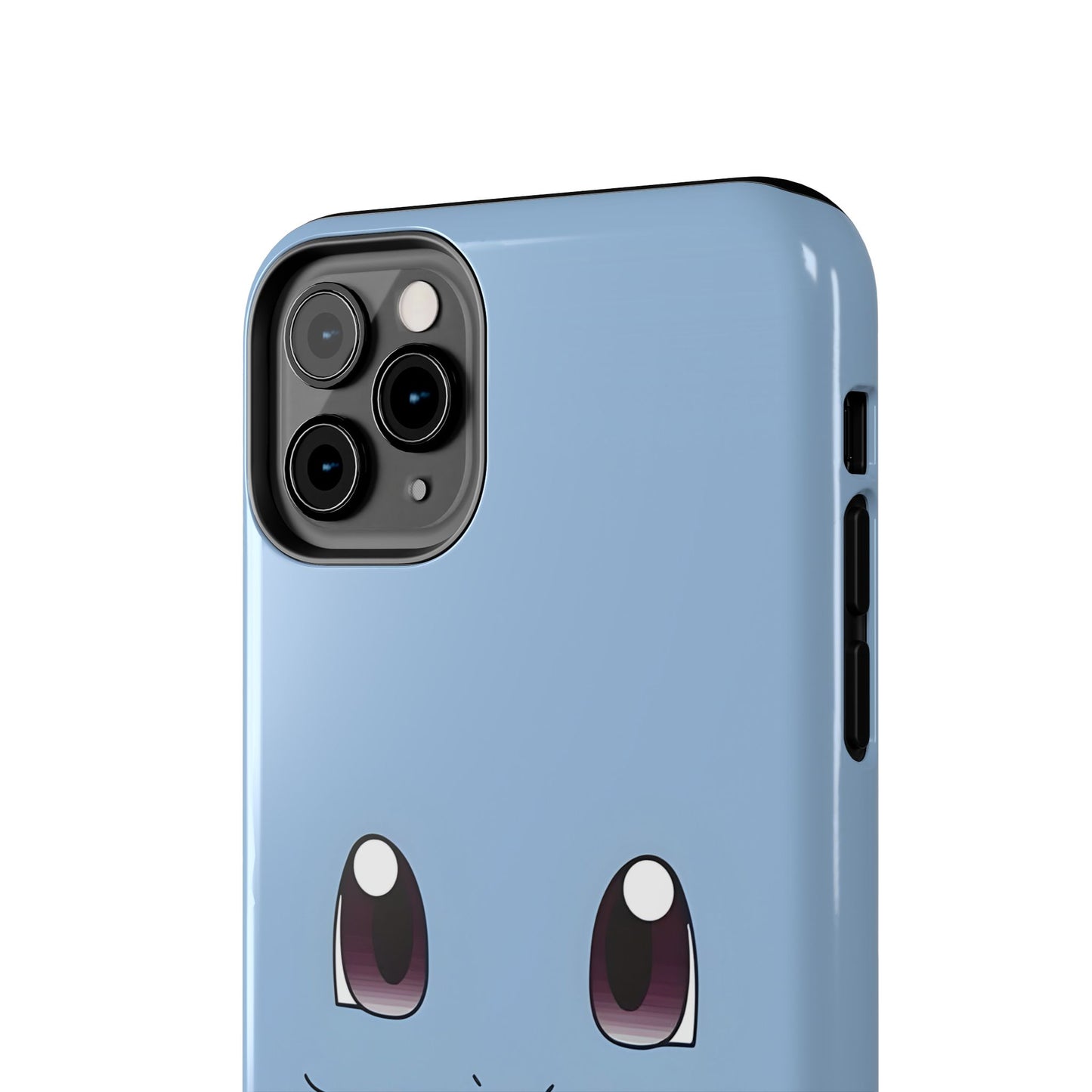 Blue Turtle Simple Blue Smile Tough Phone Case | Anime