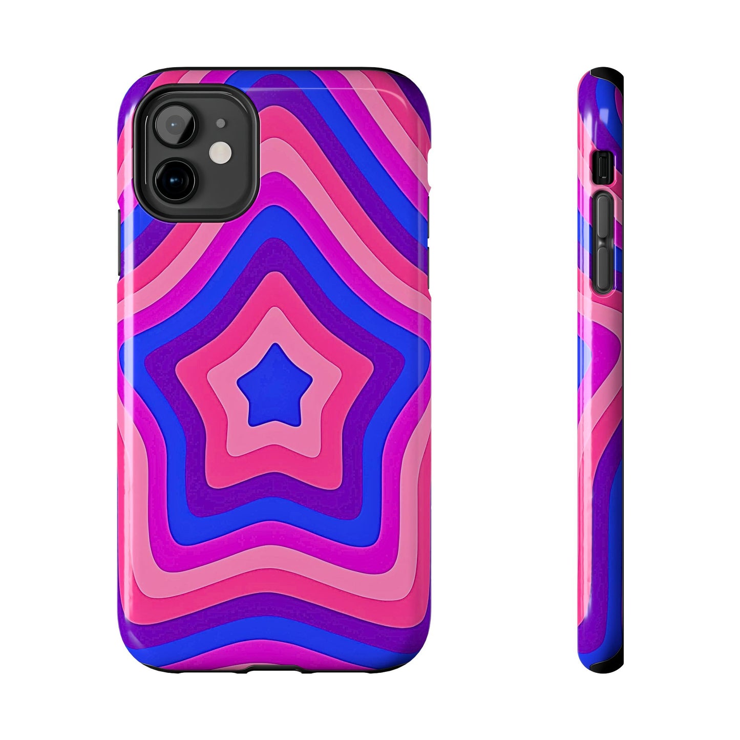 Funda resistente para teléfono con diseño de estrella retro | Estética