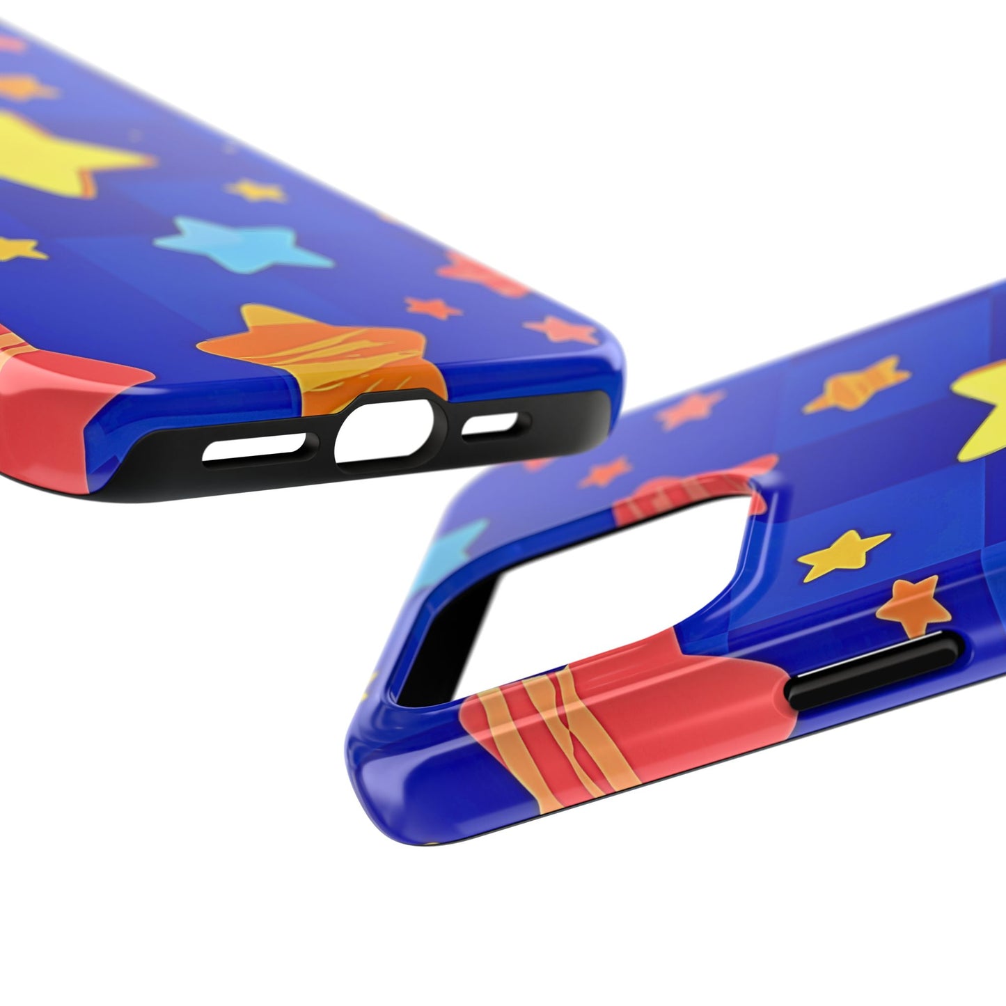 Vibrant Preppy Stars Pattern Tough Phone Case | Aesthetic