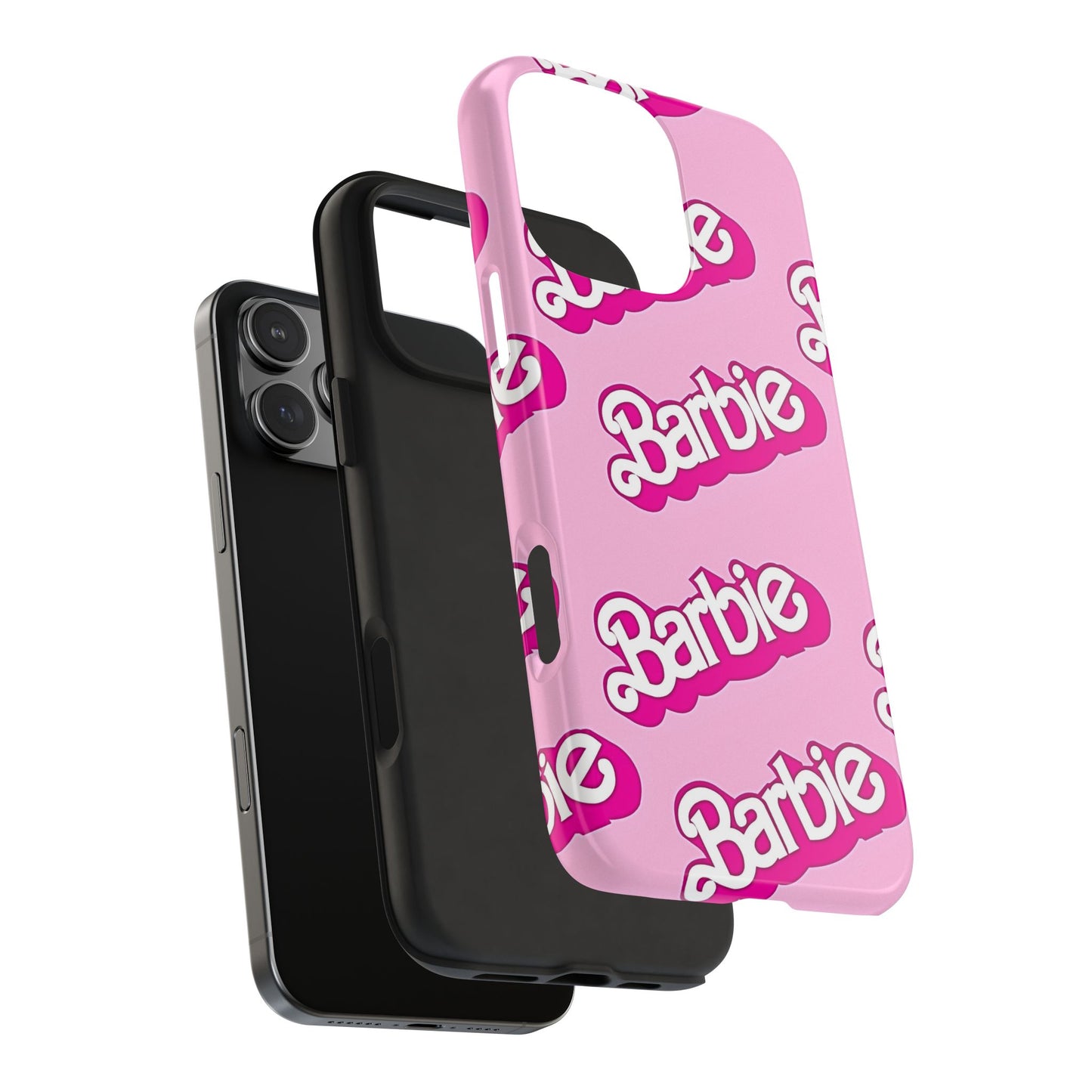 Retro Style Barbie Logo Pattern Tough Phone Case/Cover | Aesthetic