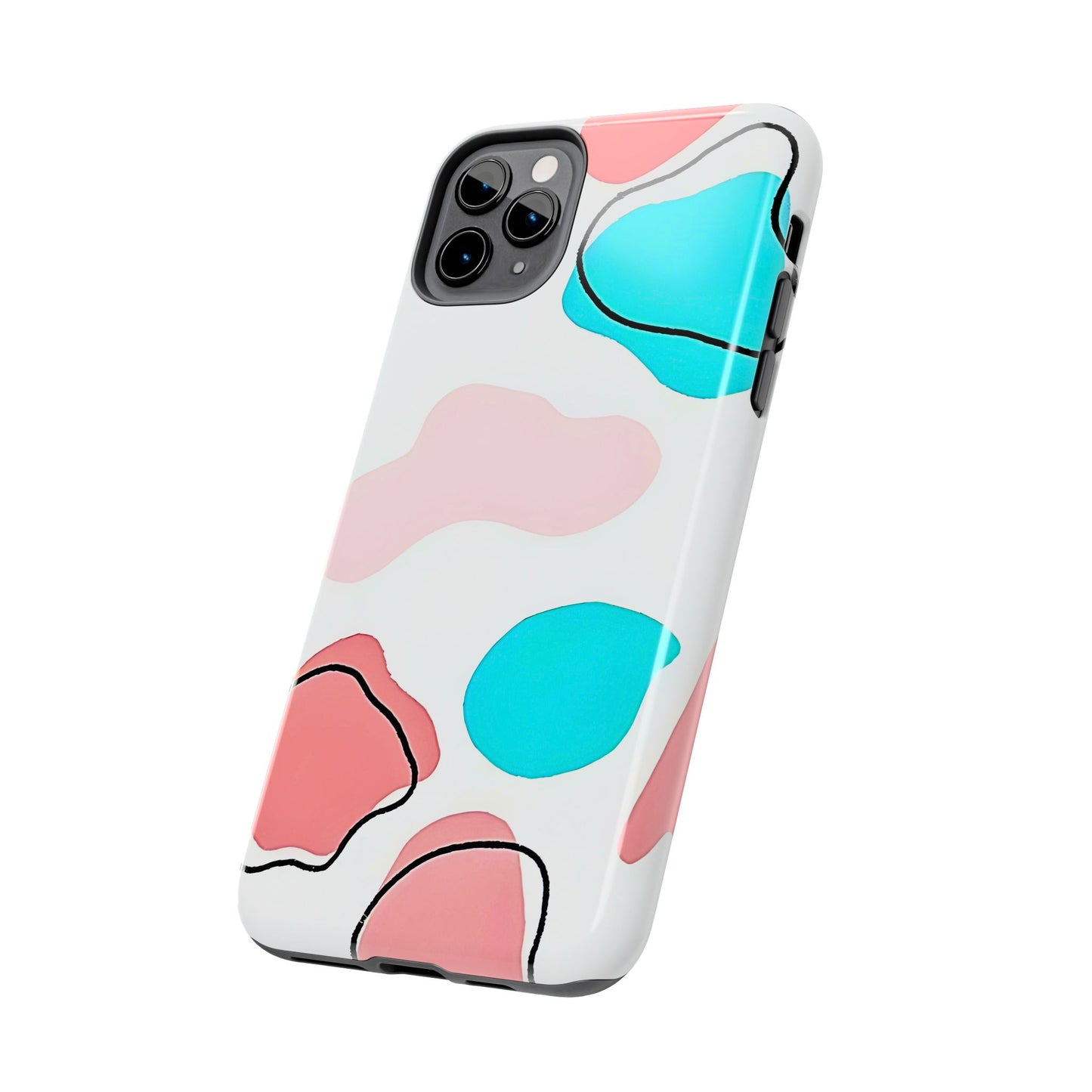 Abstract Shapes Preppy Pastel Style (Version 1) Tough Phone Case | Aesthetic