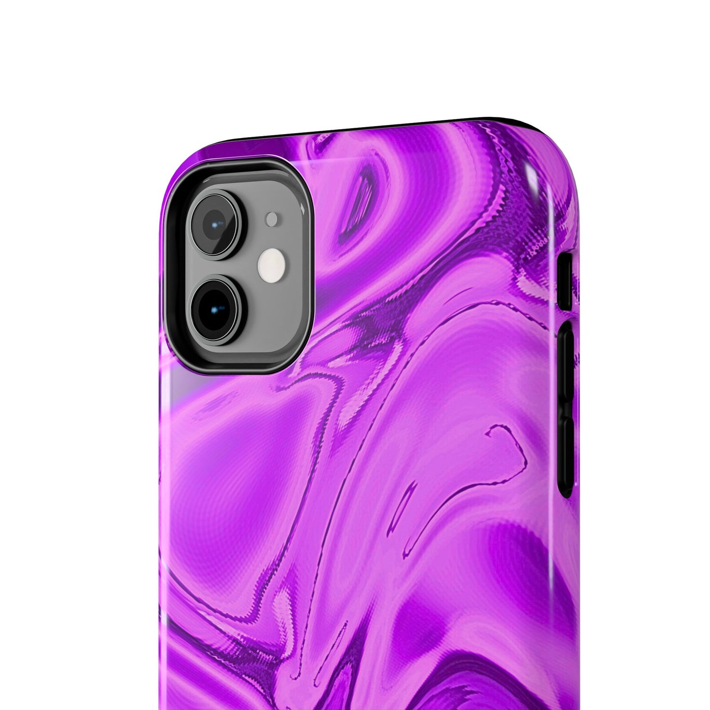 Liquid Metal Purple Tough Phone Case | Aesthetic