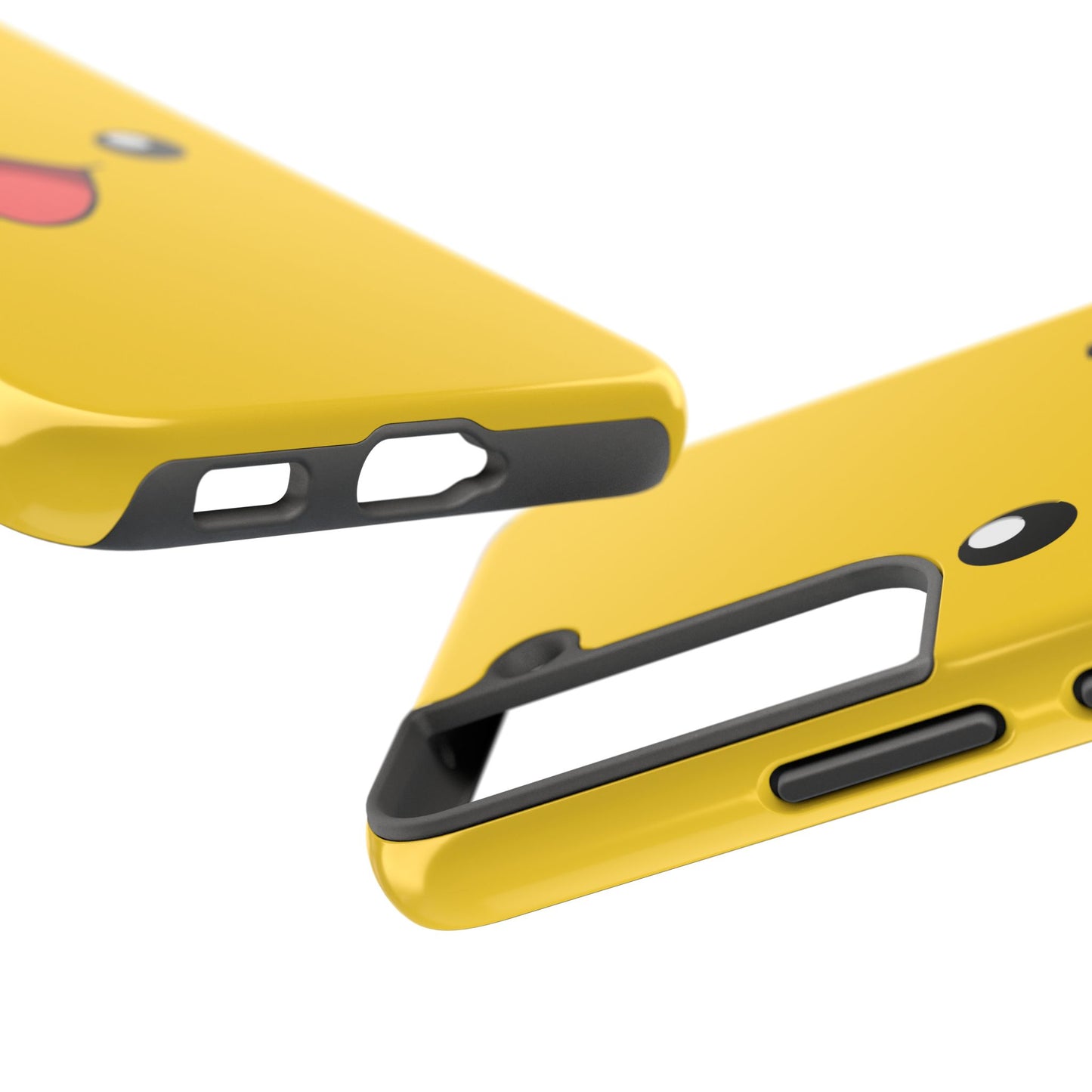 Electric Mouse Yellow Happy Face Minimal Design Tough Phone Case | Anime