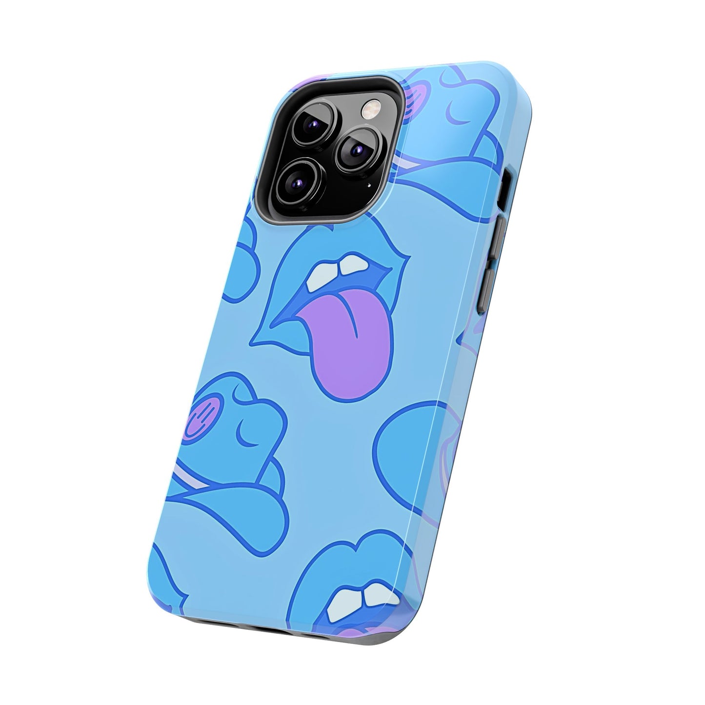 Preppy Cowboy Hat & Hot Lips Pattern (Version 2) Tough Phone Case | Aesthetic