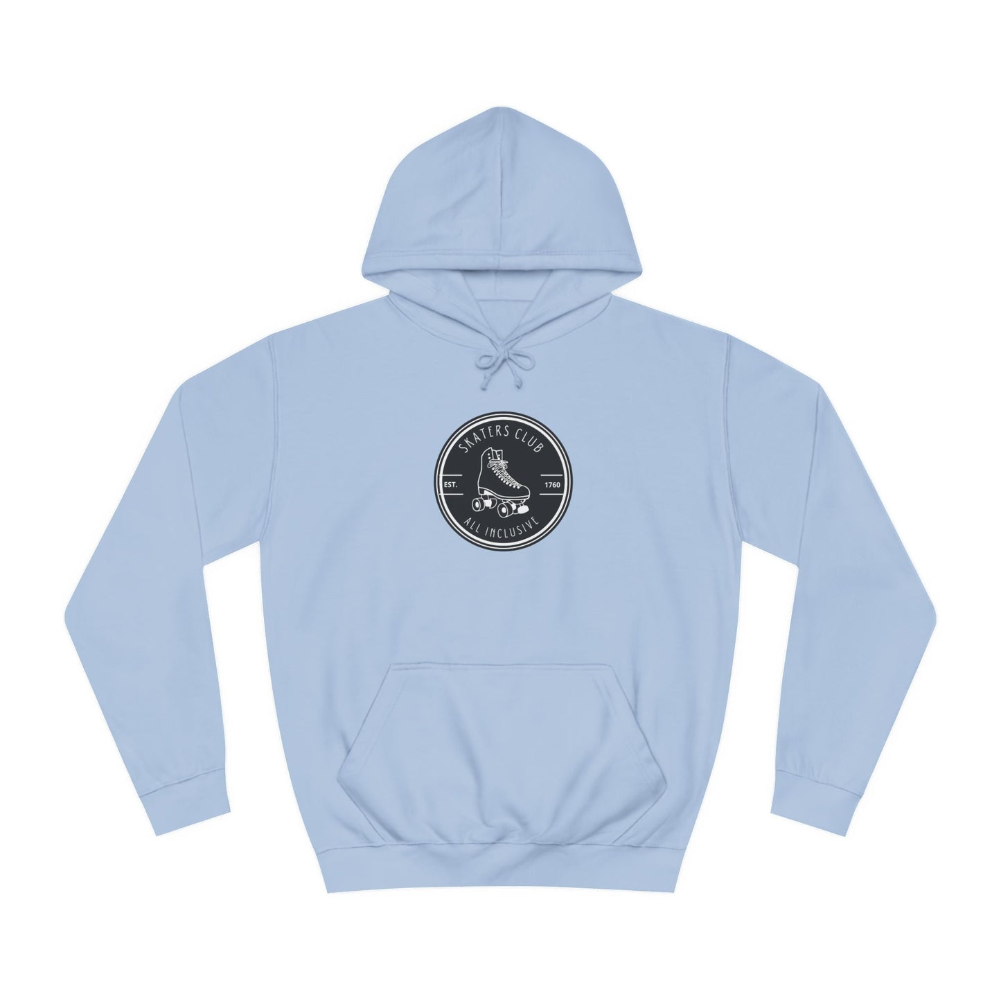 Black Round Skaters Club Unisex Hoodie