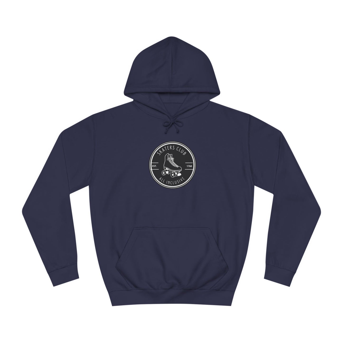 Black Round Skaters Club Unisex Hoodie