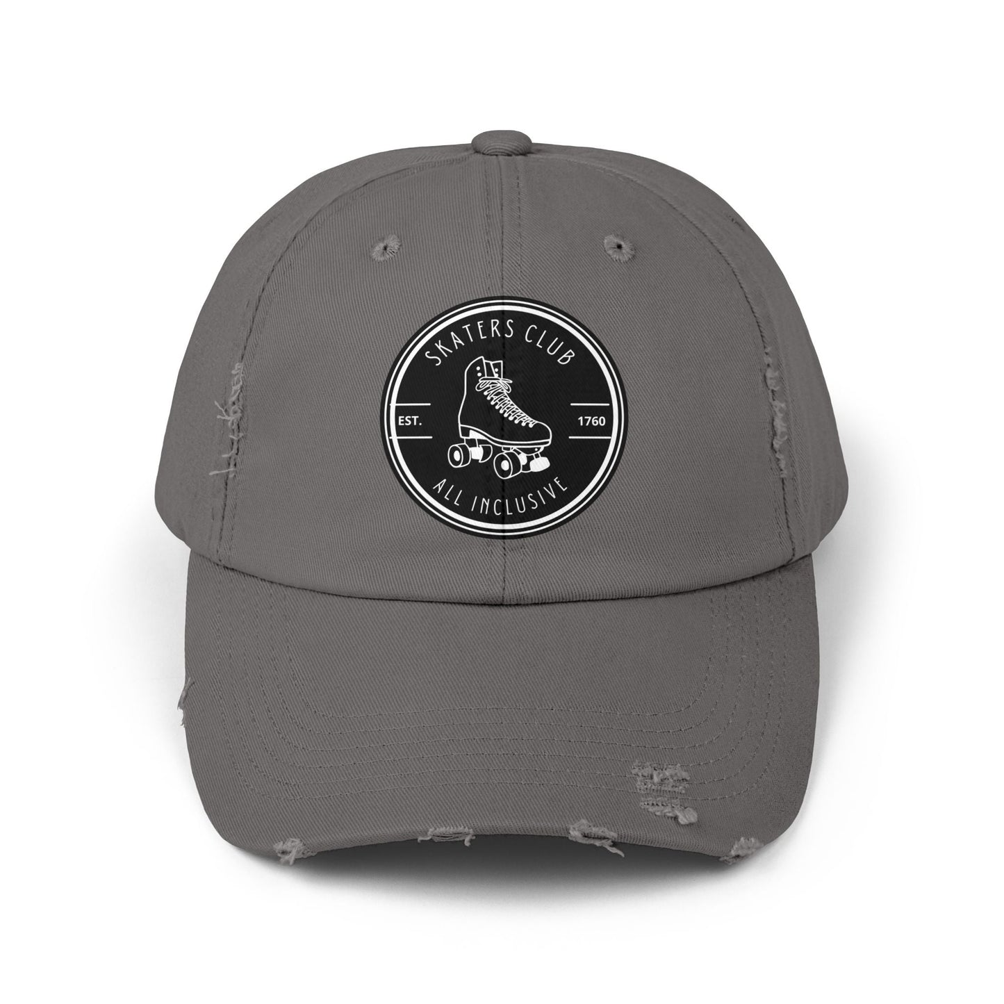 Black Skaters Club Distressed Cap
