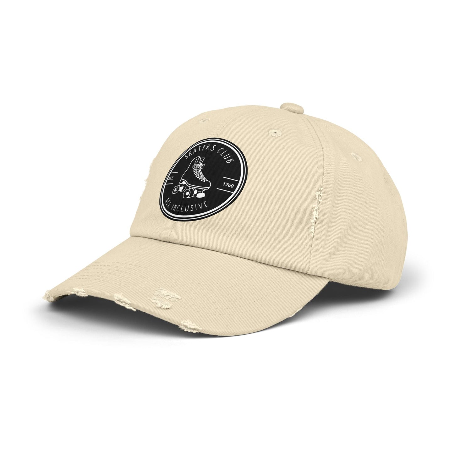 Black Skaters Club Distressed Cap