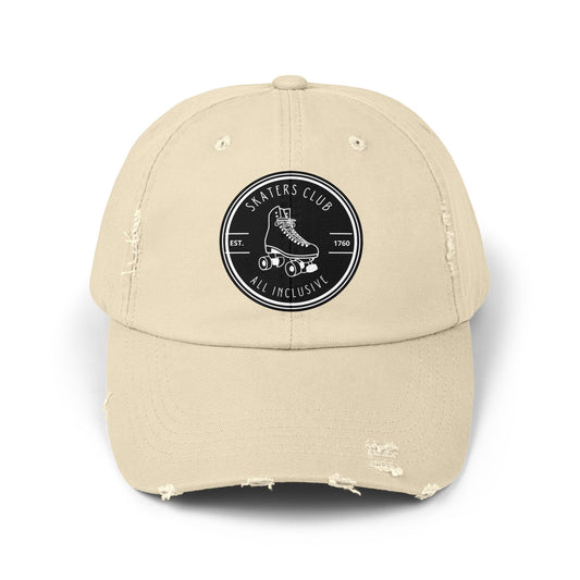 Black Skaters Club Distressed Cap