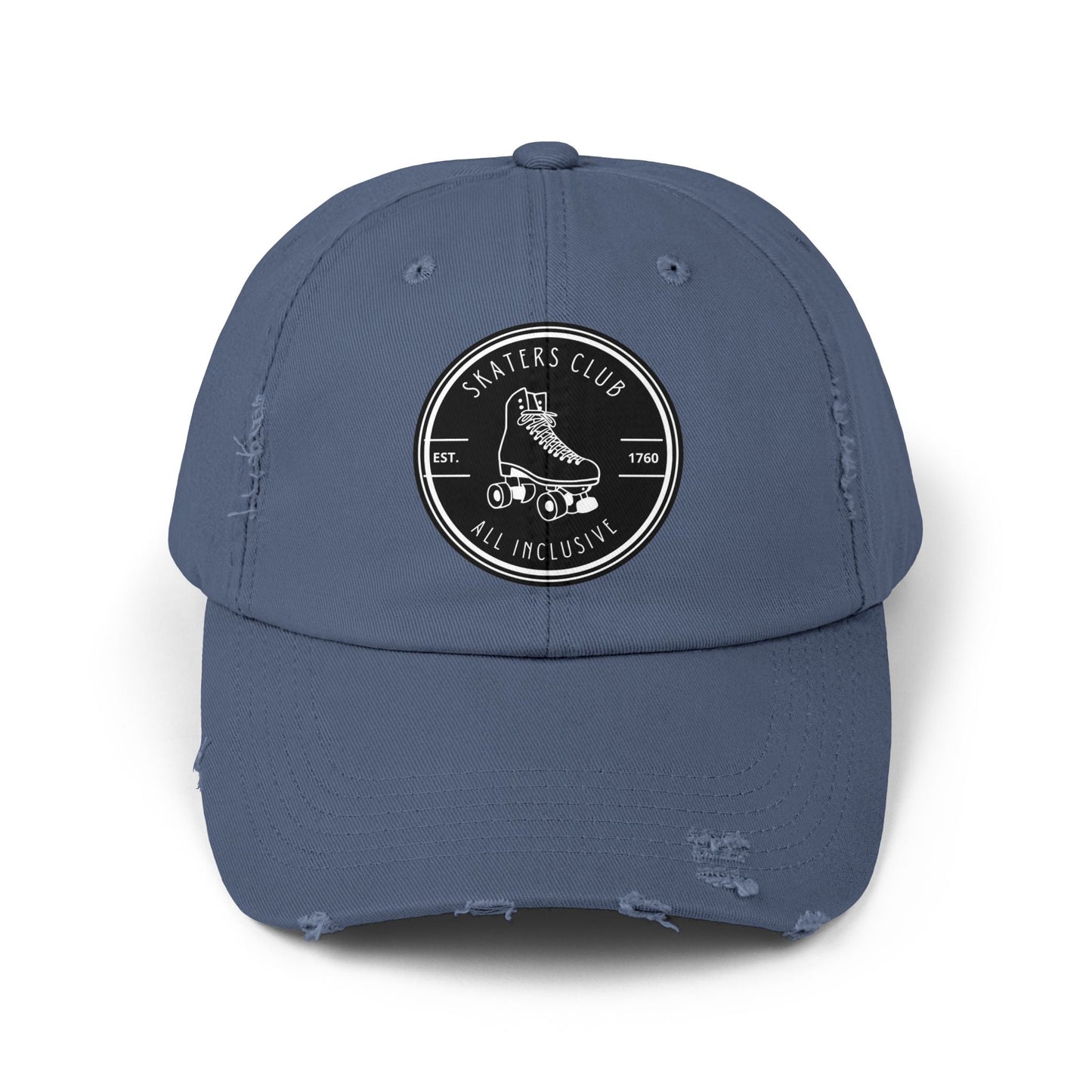 Black Skaters Club Distressed Cap
