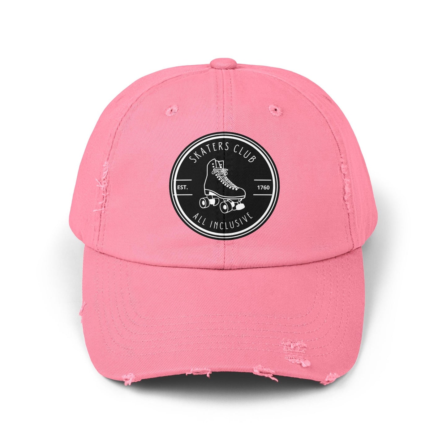 Black Skaters Club Distressed Cap
