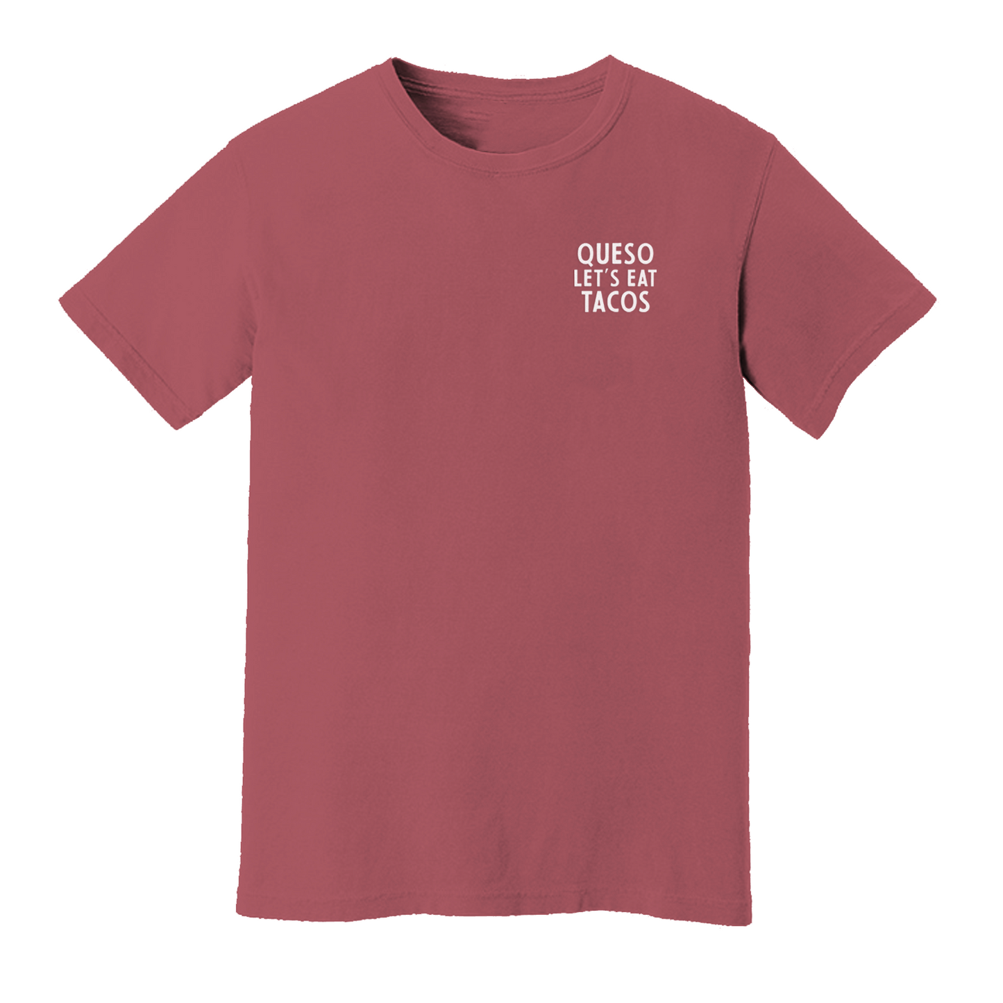Queso Let's Eat Tacos Washed Tee