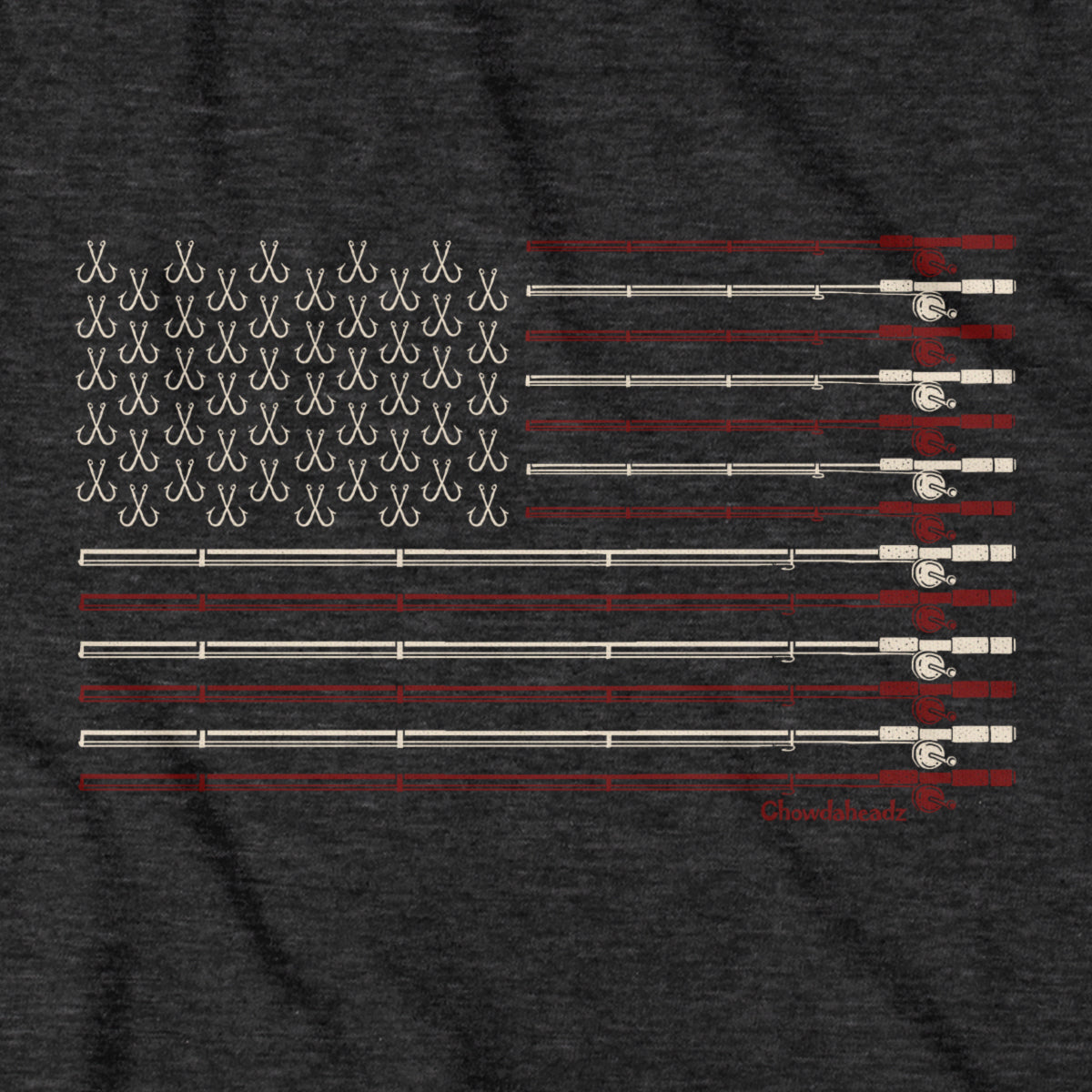 USA Fishing Flag T-Shirt