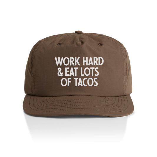 Work Hard & Eat Tacos Nylon Snapback