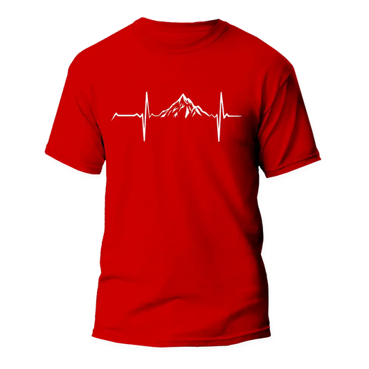 Mountain Hiking Heartbeat Unisex T-Shirt