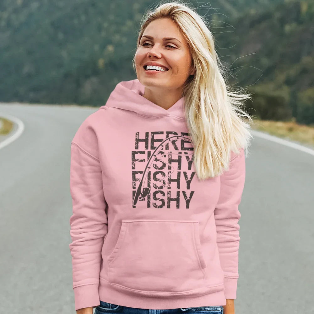 Here Fishy Fishy Unisex Hoodie
