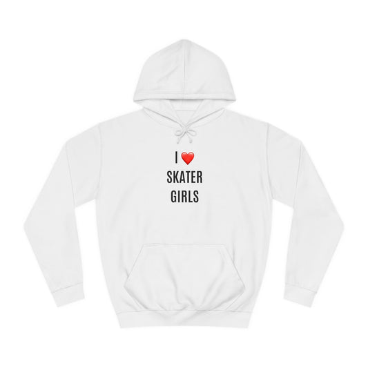 I Love Skater Girls Unisex Hoodie