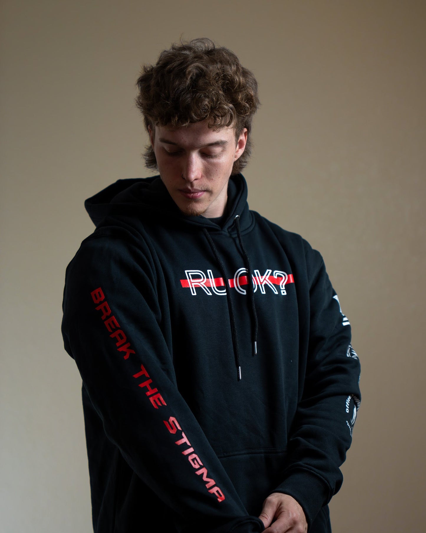 Stigma Breaking Hoodie- Red Line