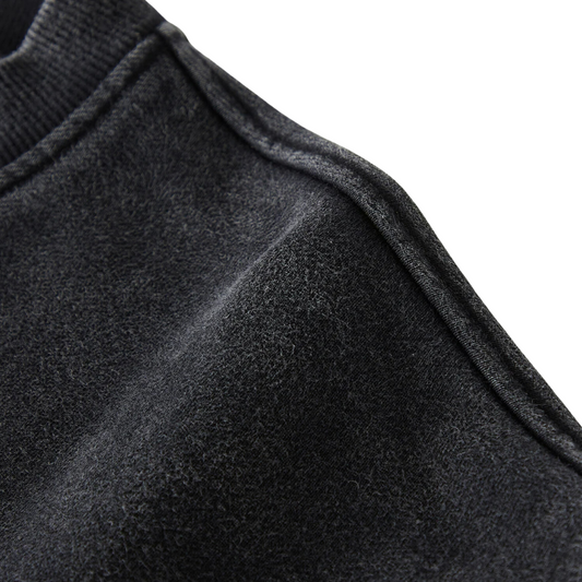 Lady Justice Full Figure Snow Faded Oversized Sweatshirt