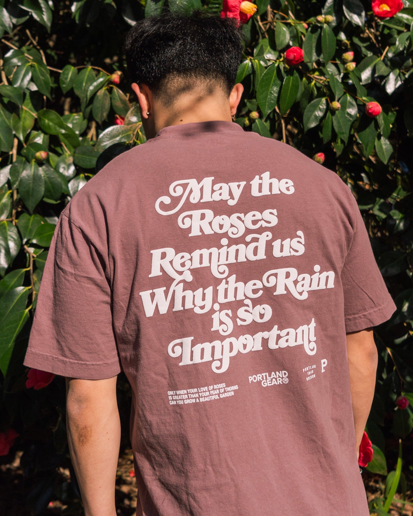 All-American Slogan Tee - Mauve