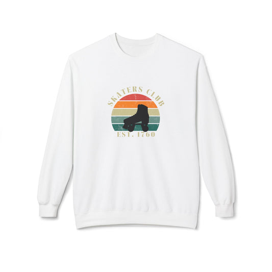 Retro Skaters Club Unisex Fleece Crewneck Sweatshirt