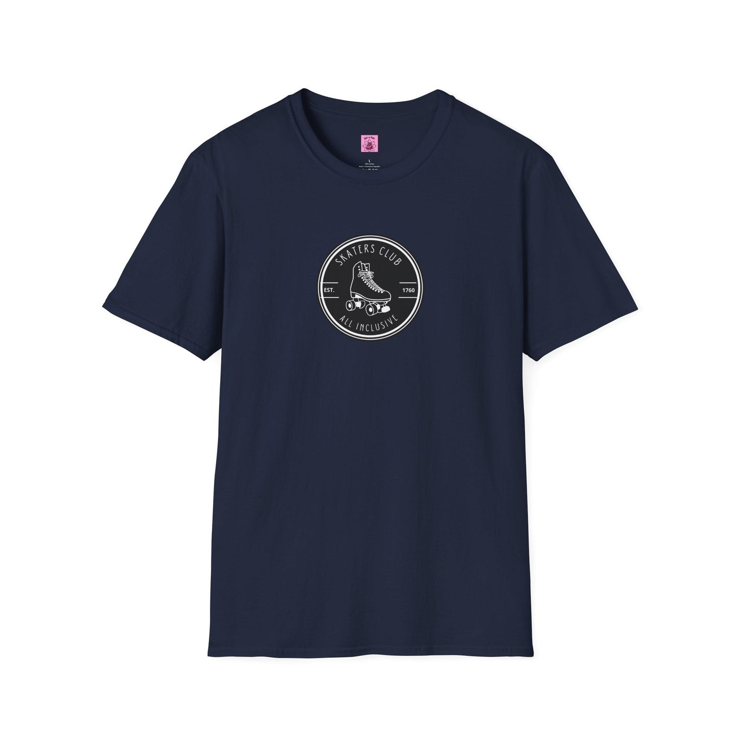Round Black Skaters Club Unisex T-Shirt