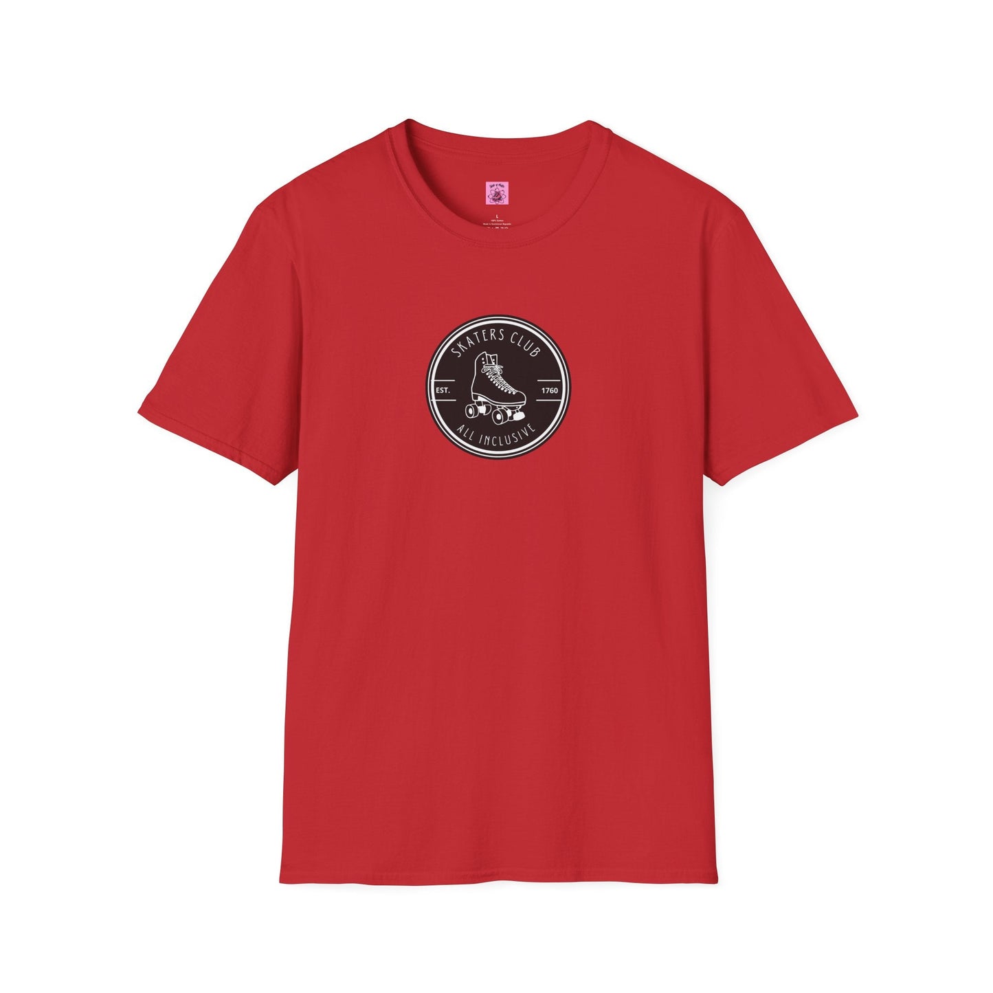 Round Black Skaters Club Unisex T-Shirt