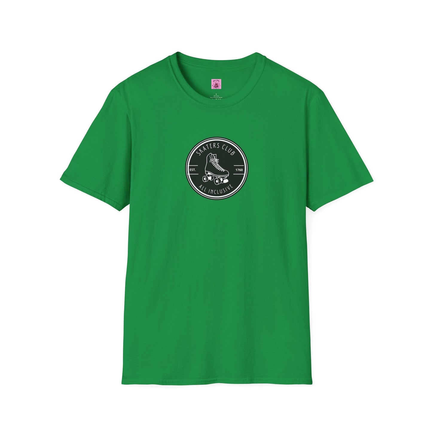 Round Black Skaters Club Unisex T-Shirt