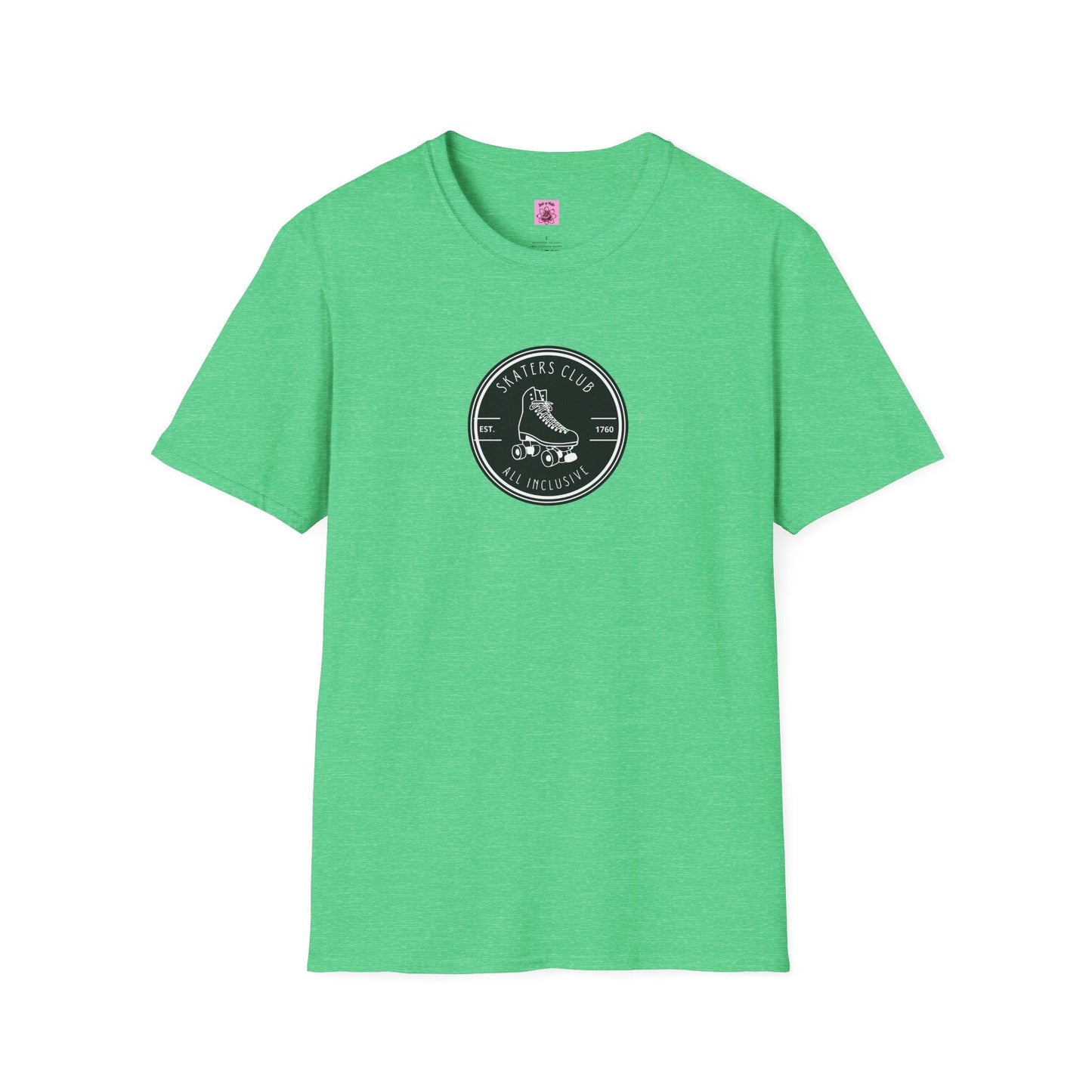 Round Black Skaters Club Unisex T-Shirt
