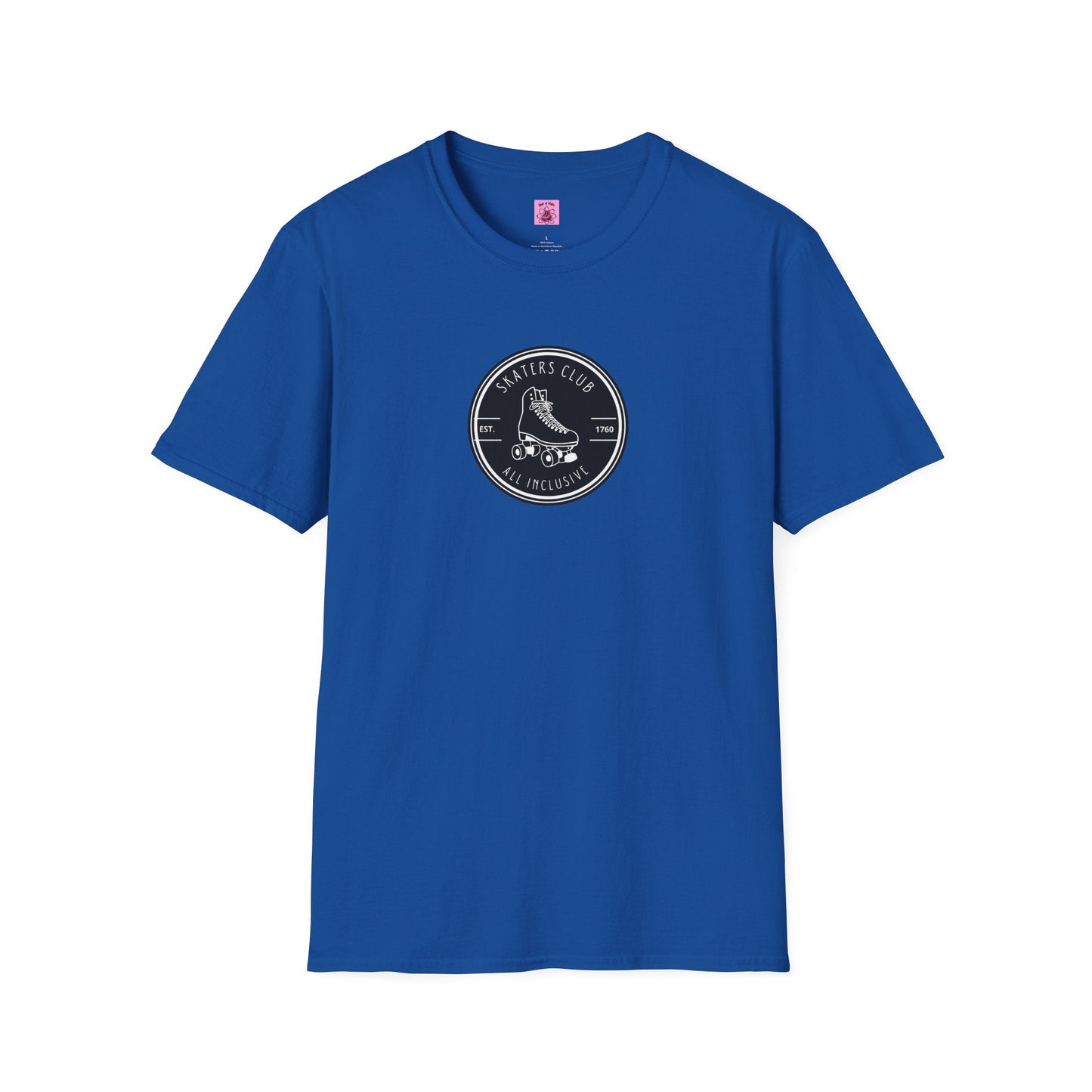 Round Black Skaters Club Unisex T-Shirt