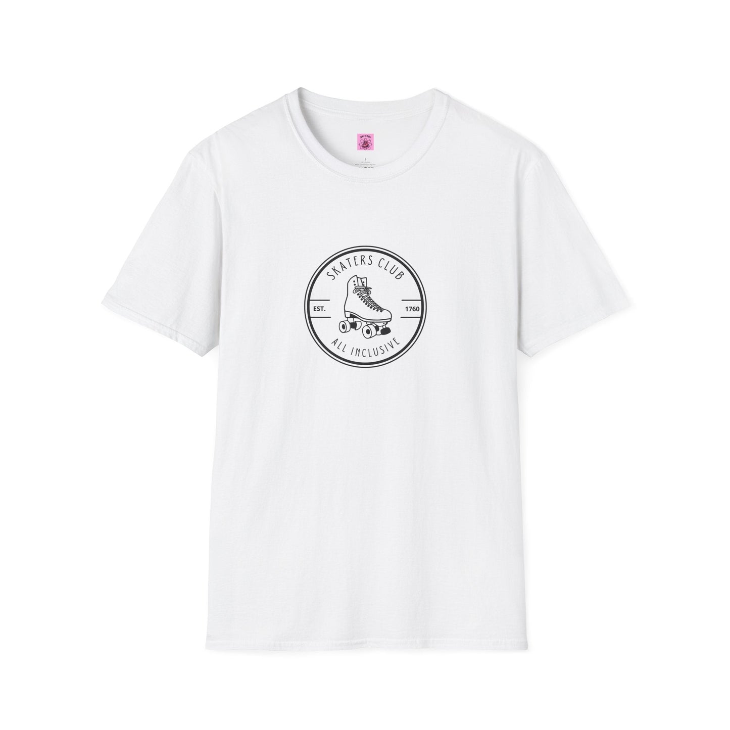 Round White Skaters Club Unisex T-Shirt
