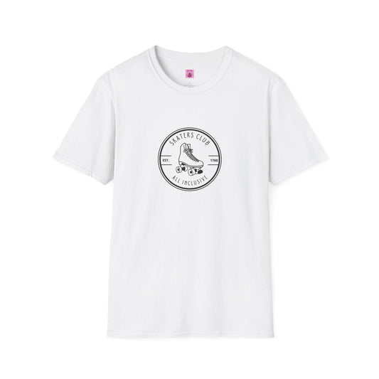 Round White Skaters Club Unisex T-Shirt