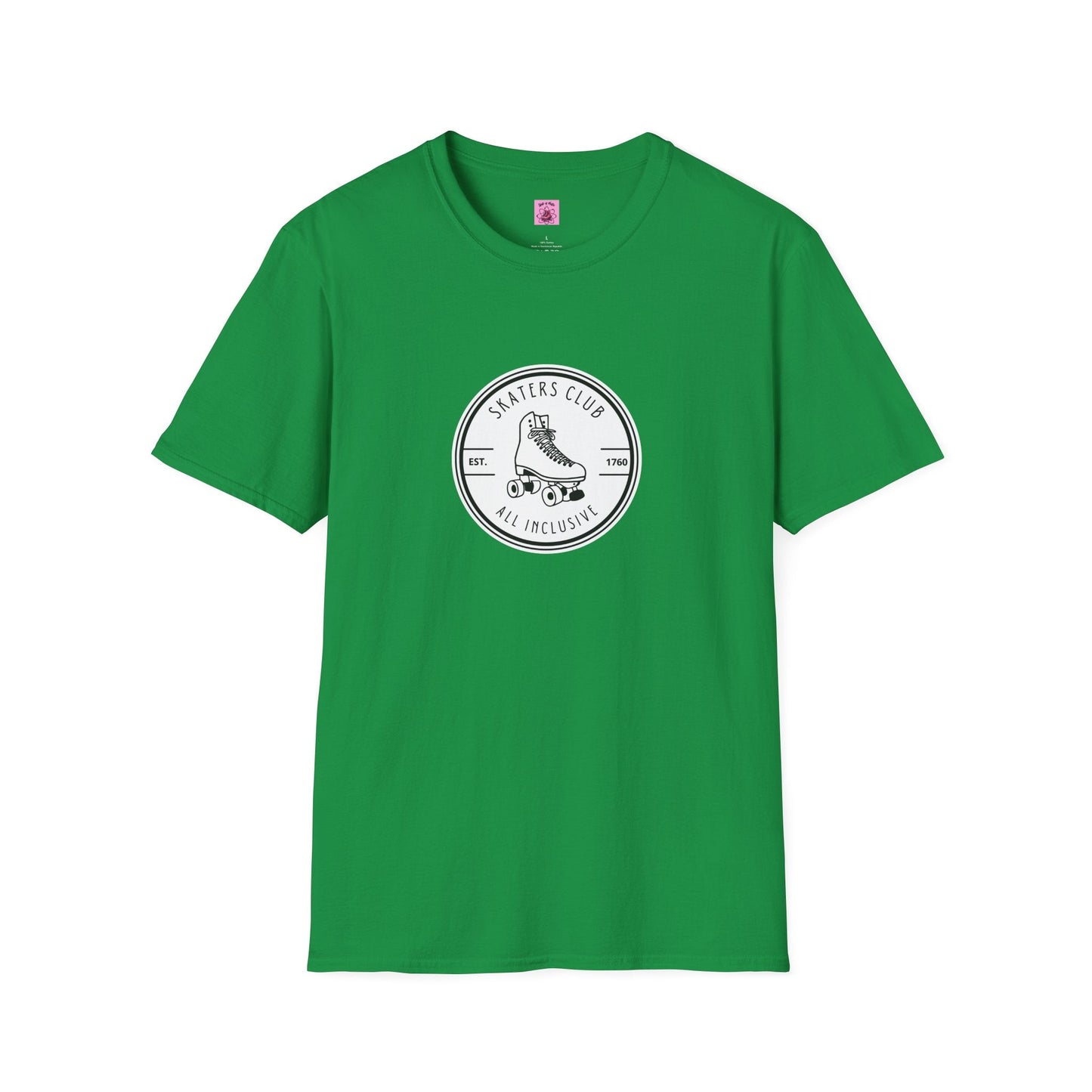 Round White Skaters Club Unisex T-Shirt