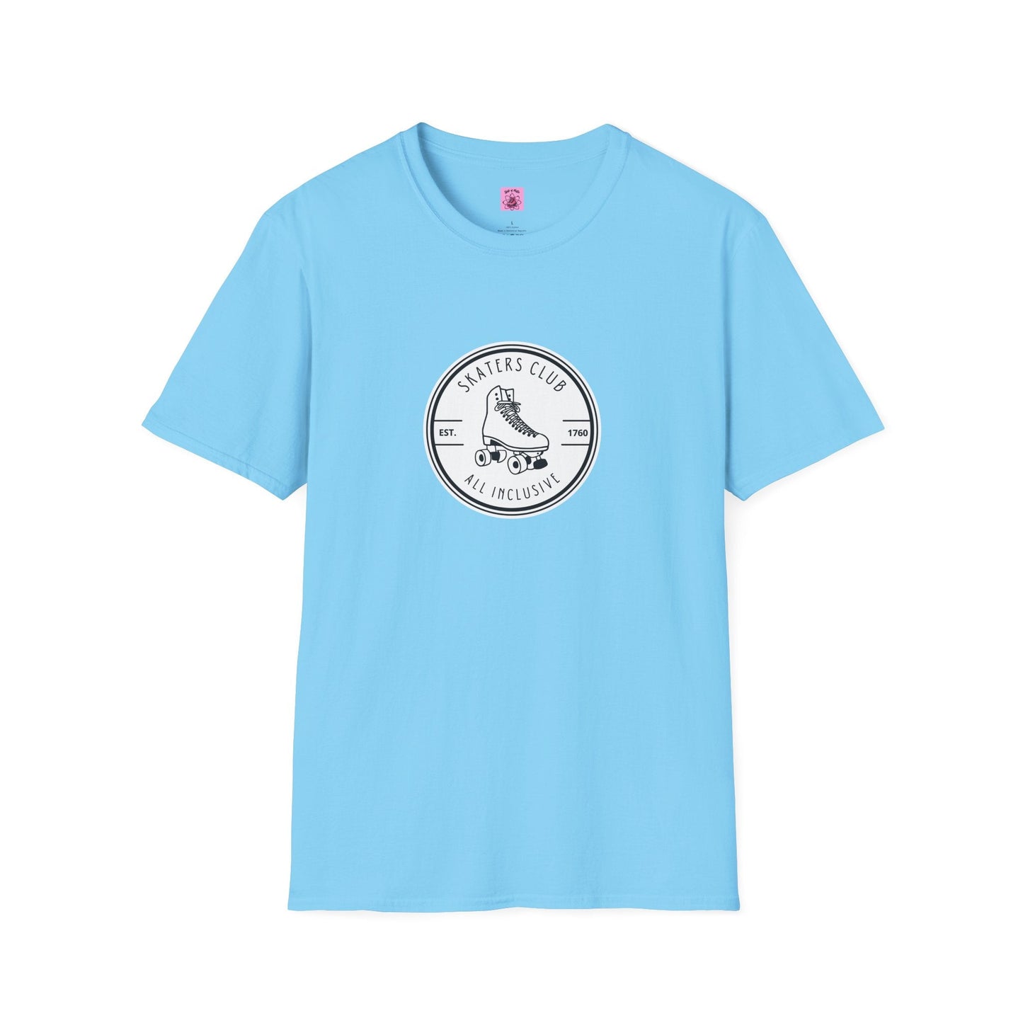 Round White Skaters Club Unisex T-Shirt
