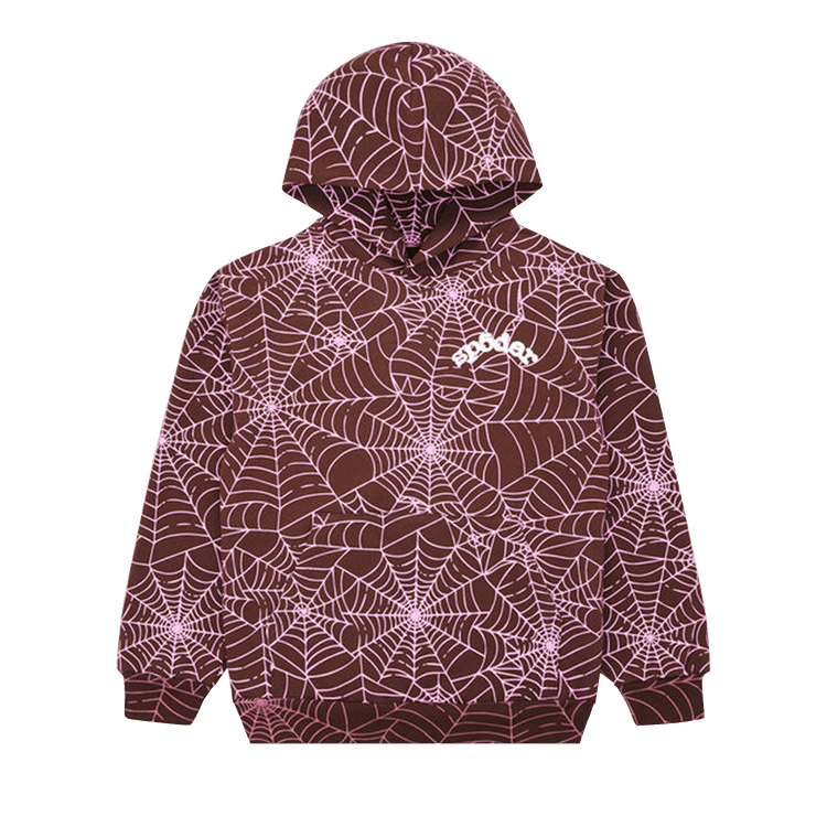 Sp5der All Over Print Hoodie 'Brown'