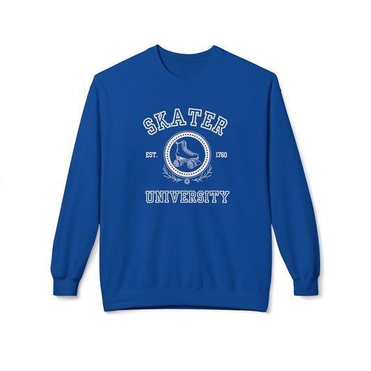 Skater University Unisex Fleece Crewneck Sweatshirt